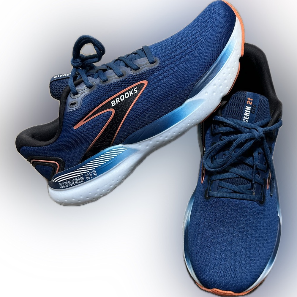 Brooks Men's Glycerin GTS 21 Supportive Running Shoe, Size 11